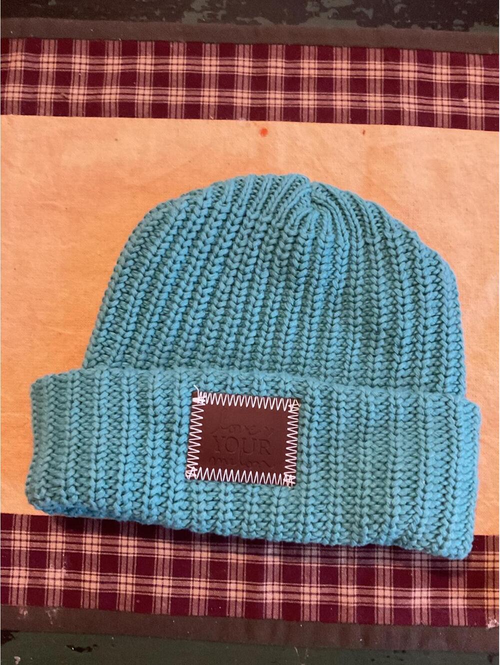 Love Your Melon Knit Beanie - Aqua Blue